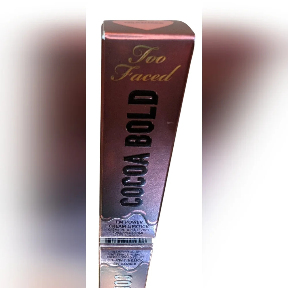 TOO FACED Milkshake Cocoa Bold Em-Power Cream Lipstick NIB